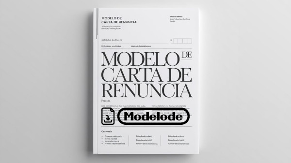 Modelo de carta de renuncia en Word