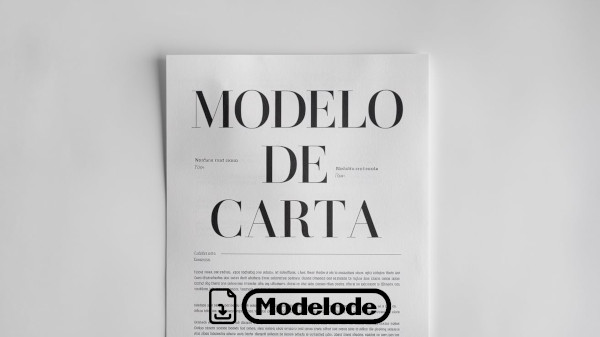 Modelo de carta