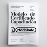 Modelo de certificado de capacitación en Word [Perú]