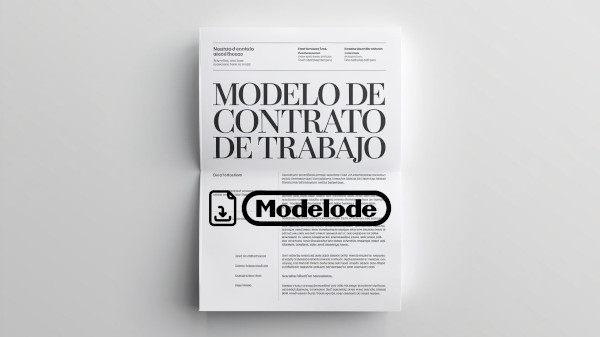 Modelo de contrato de trabajo en Word