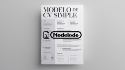 Modelo de CV simple en Word