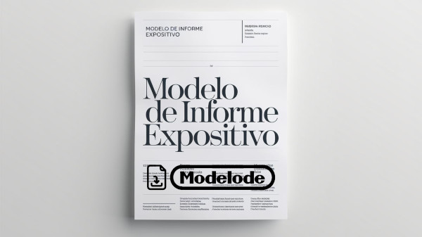 Modelo de informe expositivo en Word