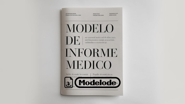 Modelo de informe medico en Word