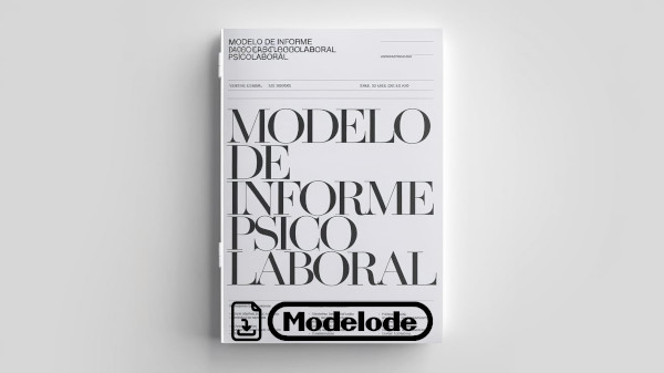 Modelo de informe psicolaboral en Word