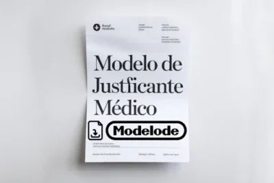 Modelo de justificante médico en Word