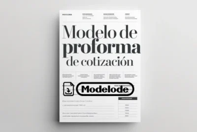 Modelo de proforma de cotización en Word