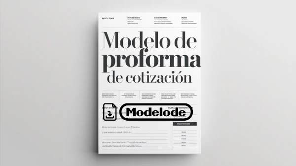 Modelo de proforma de cotización en Word