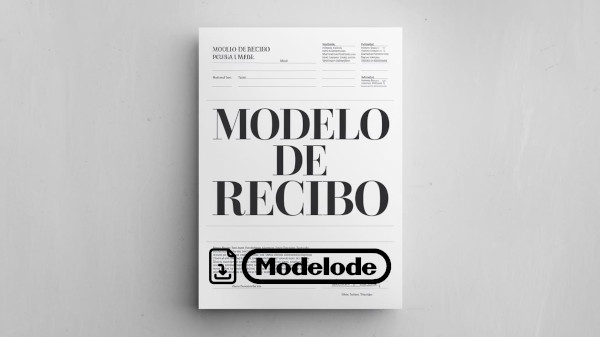 Modelo de recibo en Word