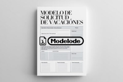 Modelo de solicitud de vacaciones en Word