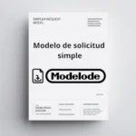 Modelo de solicitud simple en Word [Perú]