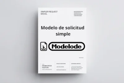 Modelo de solicitud simple