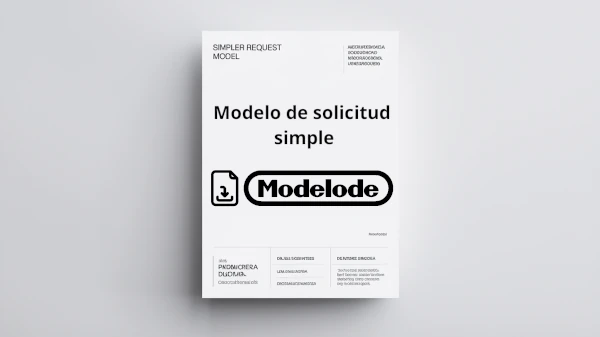 Modelo de solicitud simple