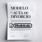 Modelo de acta de divorcio en Word [Perú]