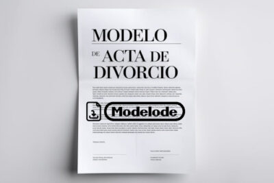 Modelo de acta de divorcio en Word