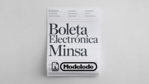 Modelo de boleta electrónica MINSA en Word