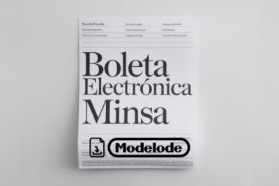 Modelo de boleta electrónica MINSA en Word