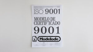 Modelo de certificado ISO 9001 en Word