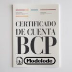 Modelo de certificado de cuenta BCP en Word [Perú]