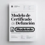 Modelo de certificado de defunción en Word [Perú]