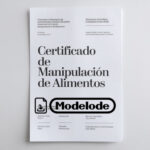 Modelo de certificado de manipulación de alimentos en Word [Perú]