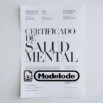 Modelo de certificado de salud mental en Word [Perú]