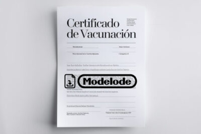 Modelo de certificado de vacunación en Word