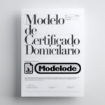 Modelo de certificado domiciliario en Word [Perú]