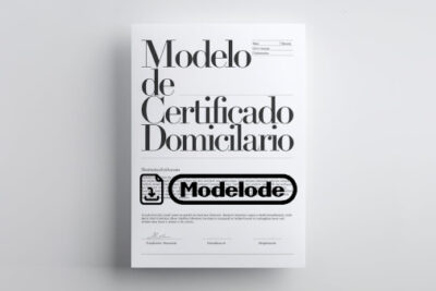 Modelo de certificado domiciliario en Word