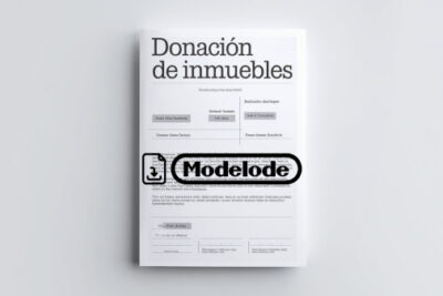 Modelo de donación de inmuebles en Word