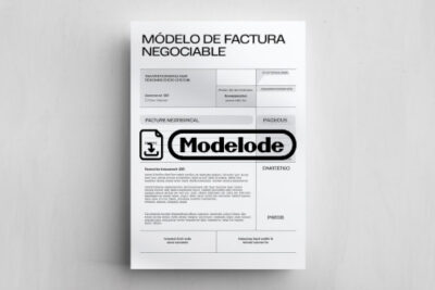 Modelo de factura negociable en Word