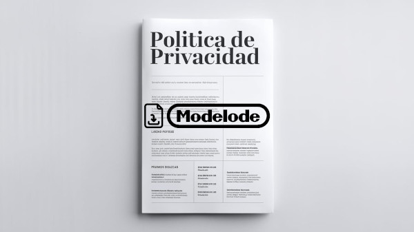 Modelo de política de privacidad para el tratamiento de datos personales