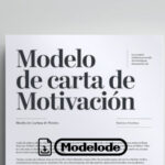 Modelo de carta de motivación en Word [Perú]