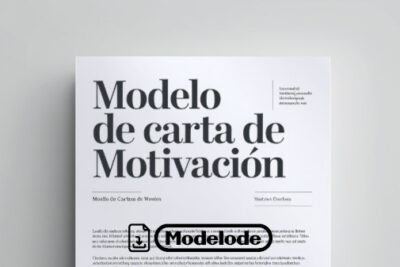 Modelo de carta de motivación en Word