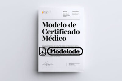 Modelo de certificado médico en Word