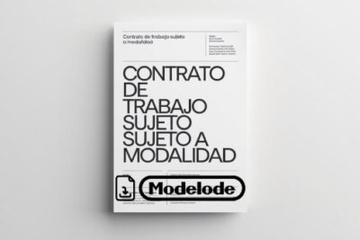 Modelo de contrato de trabajo sujeto a modalidad en Word