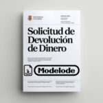 Modelo de solicitud de devolución de dinero en Word [Perú]