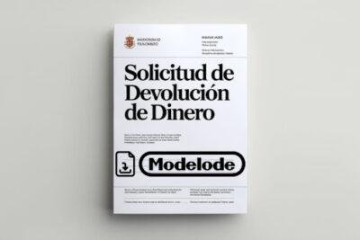 Modelo de solicitud de devolución de dinero en Word