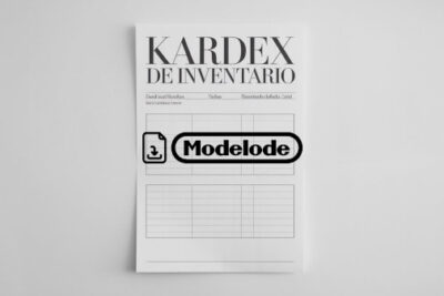 Modelo de Kardex de inventario en Word