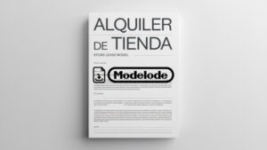 Modelo de alquiler de tienda en Word