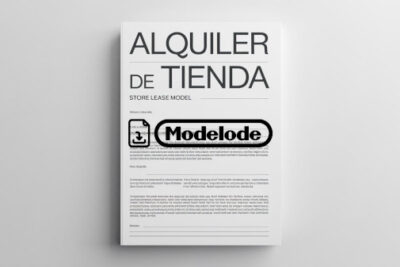 Modelo de alquiler de tienda en Word