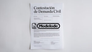 Modelo de contestación de demanda civil en Word