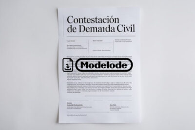 Modelo de contestación de demanda civil en Word