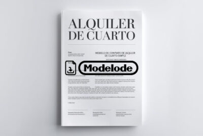 Modelo de contrato de alquiler de cuarto simple en Word