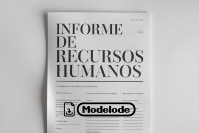 Modelo de informe de recursos humanos en Word