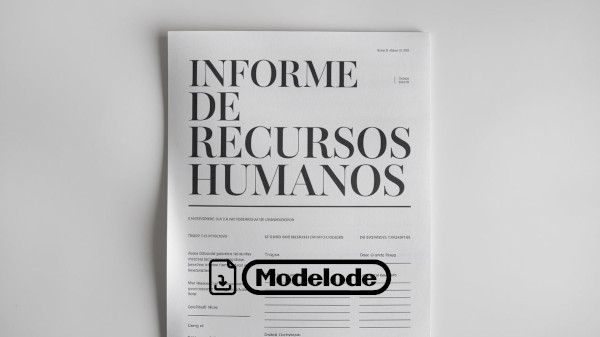 Modelo de informe de recursos humanos en Word