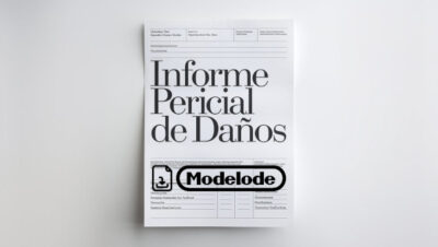 Modelo de informe pericial de daños en Word