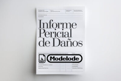 Modelo de informe pericial de daños en Word