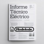 Modelo de informe técnico eléctrico en Word [Perú]