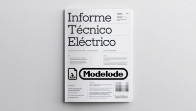 Modelo de informe técnico eléctrico en Word