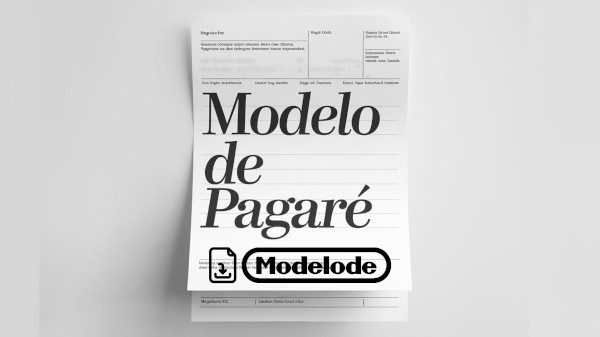 Modelo de pagaré en Word